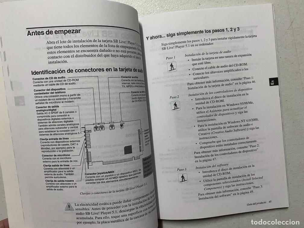 Videojuegos y consolas: BLASTER LIVE PLAYER 5.1 MANUAL CREATIVE - TARJETA SONIDO PC - Foto 4