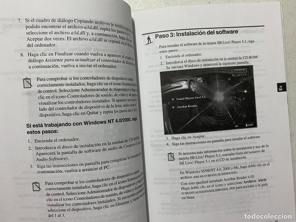 Videojuegos y consolas: BLASTER LIVE PLAYER 5.1 MANUAL CREATIVE - TARJETA SONIDO PC - Foto 6