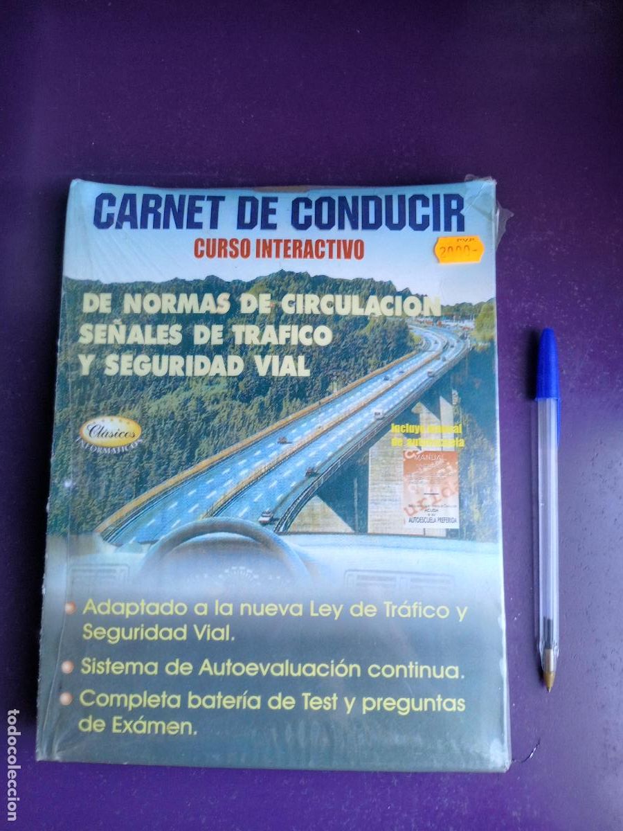 Videojuegos y consolas: CARNET DE CONDUCIR - CURSO INTERACTIVO - PC CD-ROM - TRAFICO - PRECINTADO - Foto 1