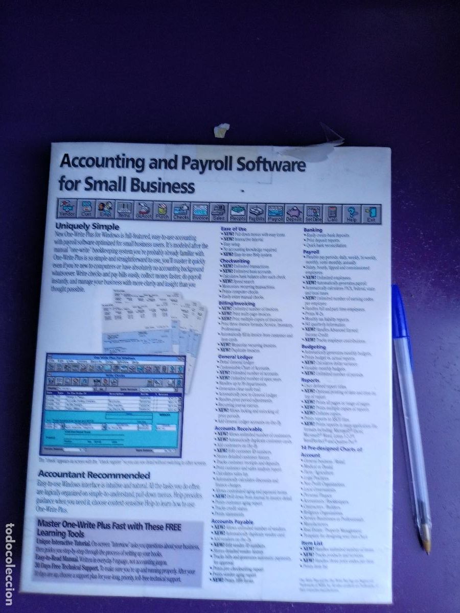 Videojuegos y consolas: ONE WRITE PLUS - PC CD ROM - PROGRAMA PRECINTADO - VERSION 5 WINDOWS - CONTABILIDAD - Foto 2
