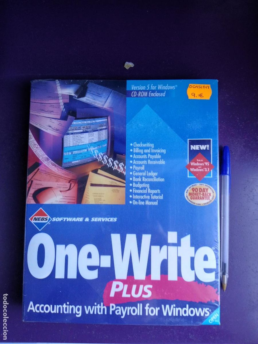 Videojuegos y consolas: ONE WRITE PLUS - PC CD ROM - PROGRAMA PRECINTADO - VERSION 5 WINDOWS - CONTABILIDAD - Foto 1