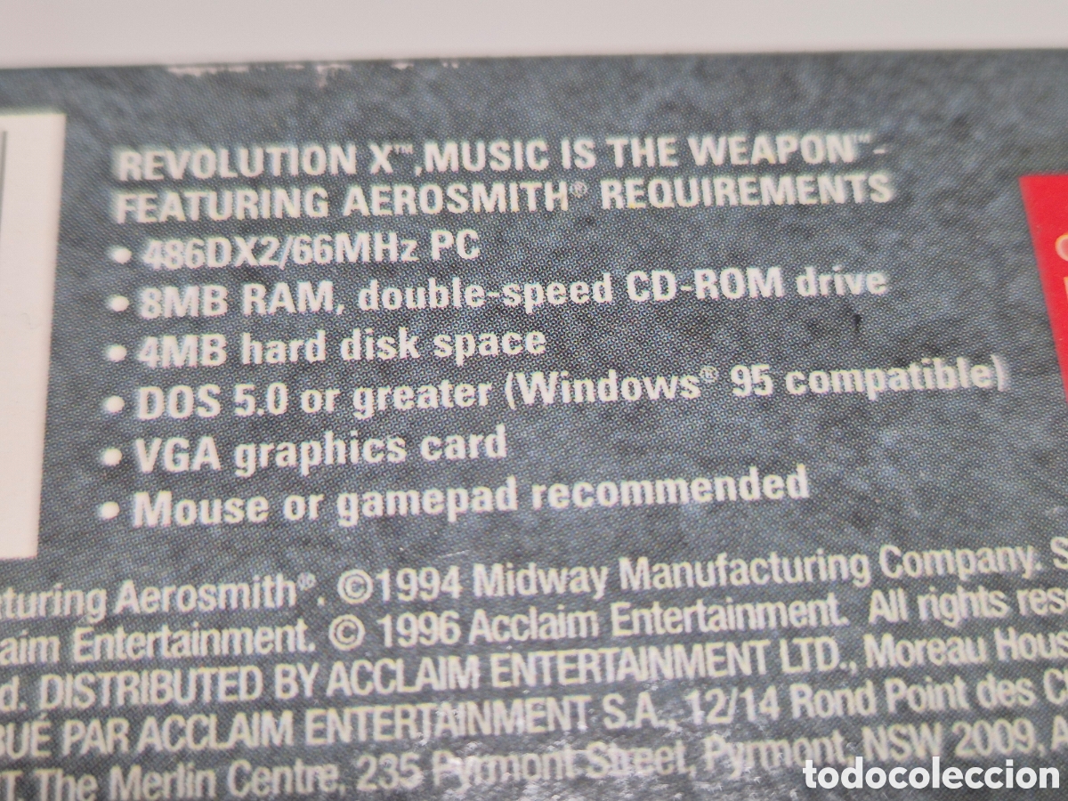 Videojuegos y consolas: REVOLUTION X . Cd . Pc. - Foto 4