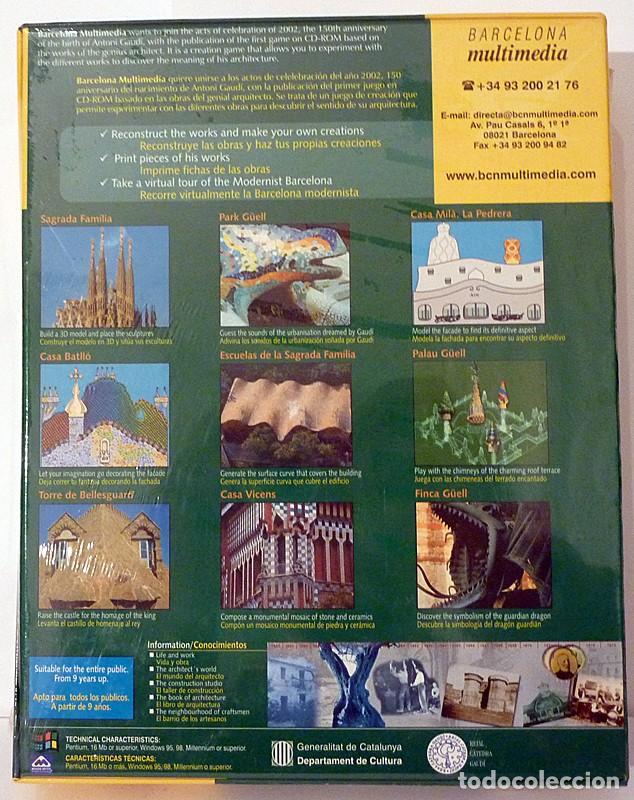 Videojuegos y consolas: GAUD&Iacute;, EL JUEGO DEL ARQUITECTO - CD ROM - WINDOWS - 2001 - PRECINTADO - Foto 2