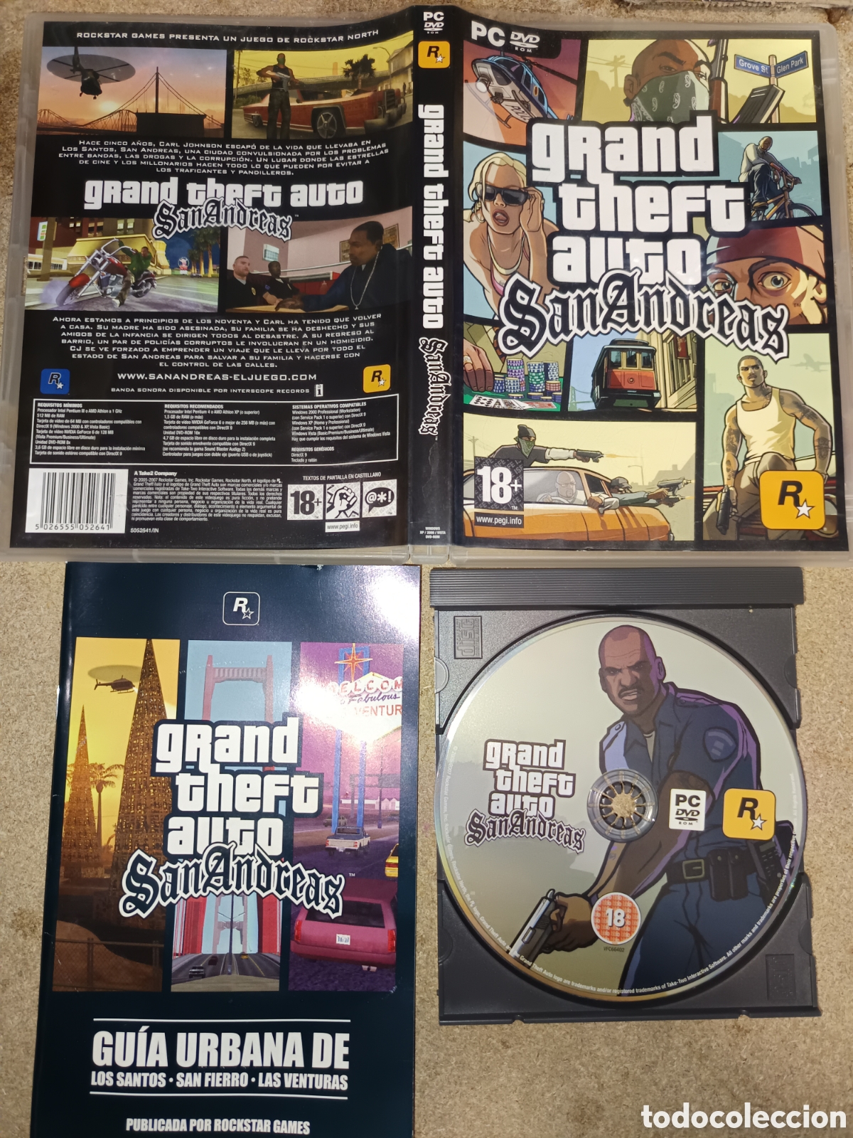 Videojuegos y consolas: PC DVD GRAND THEFT AUTO SAN ANDREAS PAL ESP - Foto 1