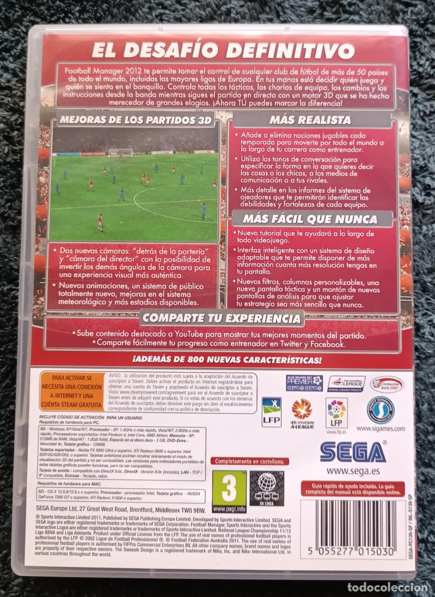 Videojuegos y consolas: Football Manager 2012 Juego PC - Foto 3