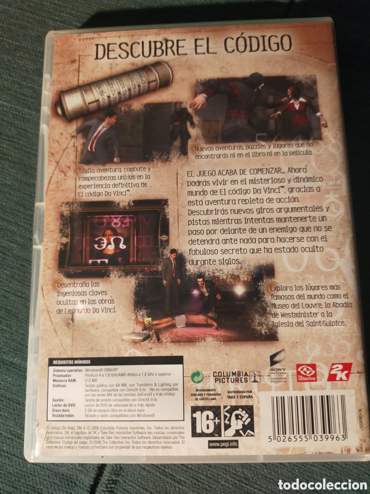 Videojuegos y consolas: PC DVD El C&oacute;digo Da Vinci Juego - Foto 2