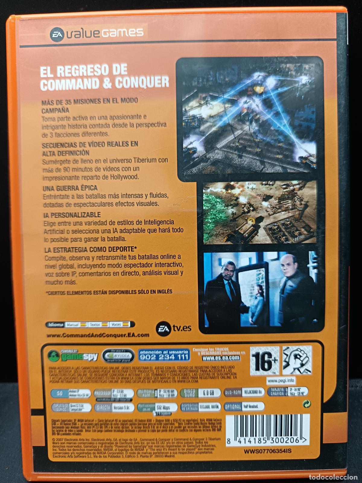 Videojuegos y consolas: COMMAND & CONQUER 3. Tiberium Wars. PC DVD - Foto 3