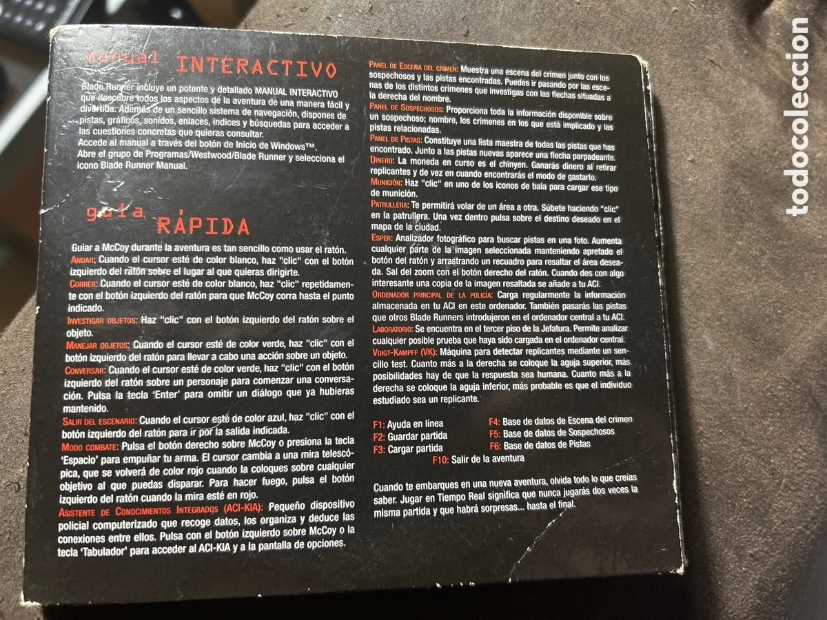 Videojuegos y consolas: Blade runner. Juego PC - Foto 2