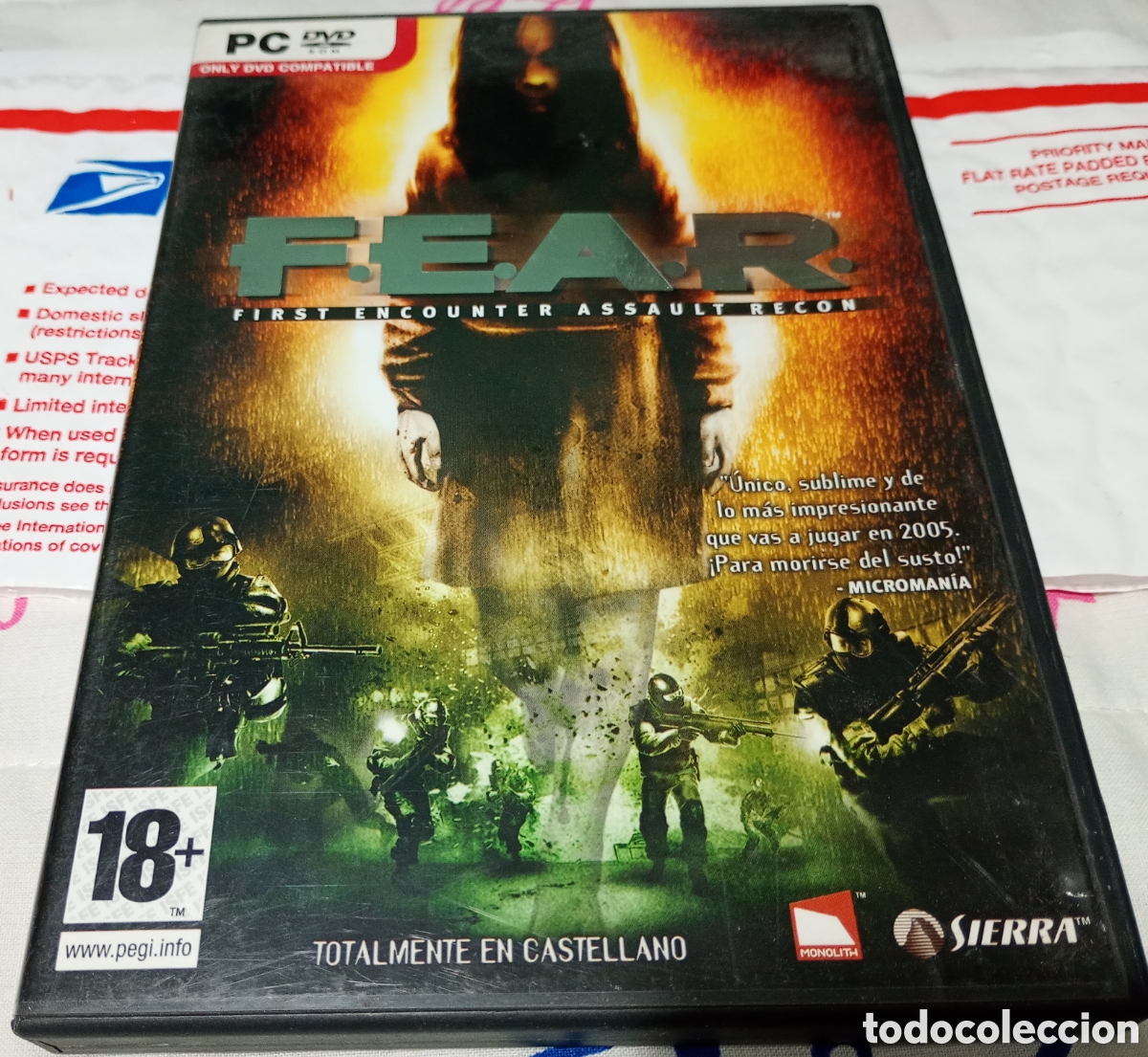 Videojuegos y consolas: Fear PC DVD ROM como nuevo - Foto 1
