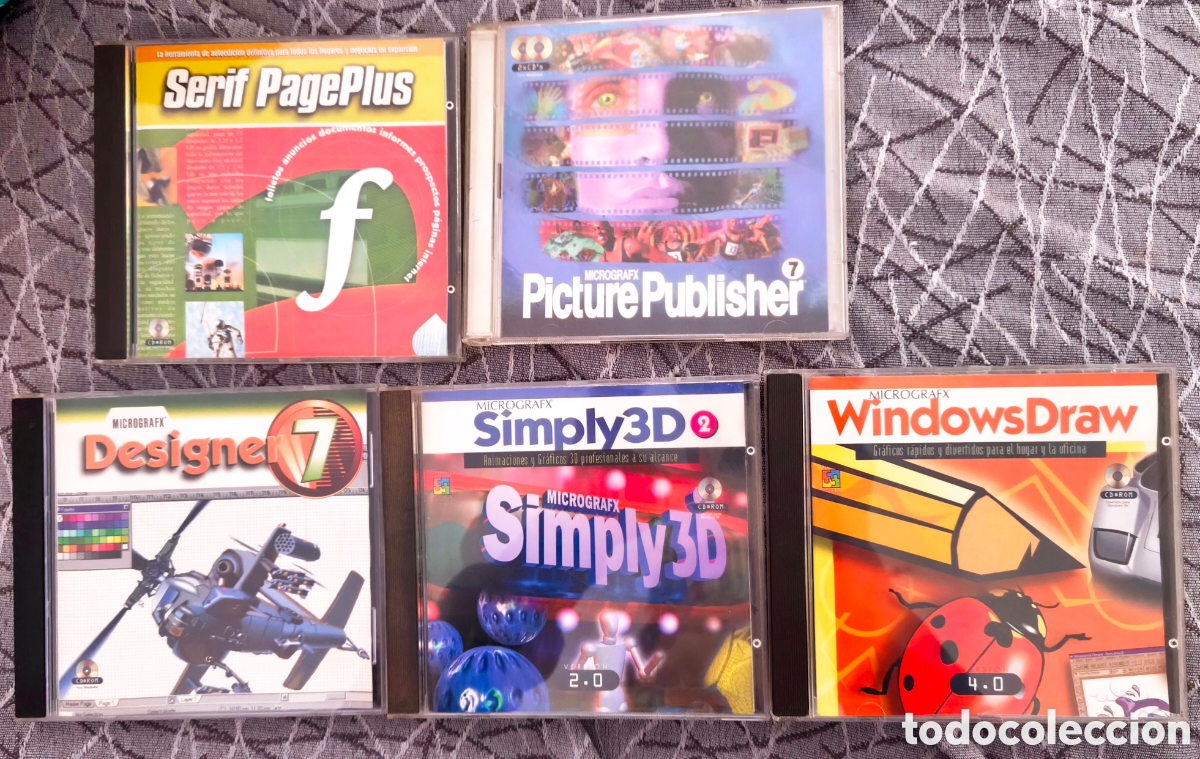 Videojuegos y consolas: Lote 5 Programas PC: Serif, Micrografx - Foto 1