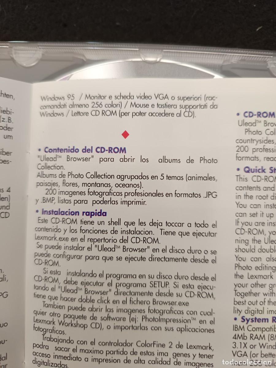 Videojuegos y consolas: LEXMARK PHOTO COLLECTION. PRINT LEXMARK - Foto 3