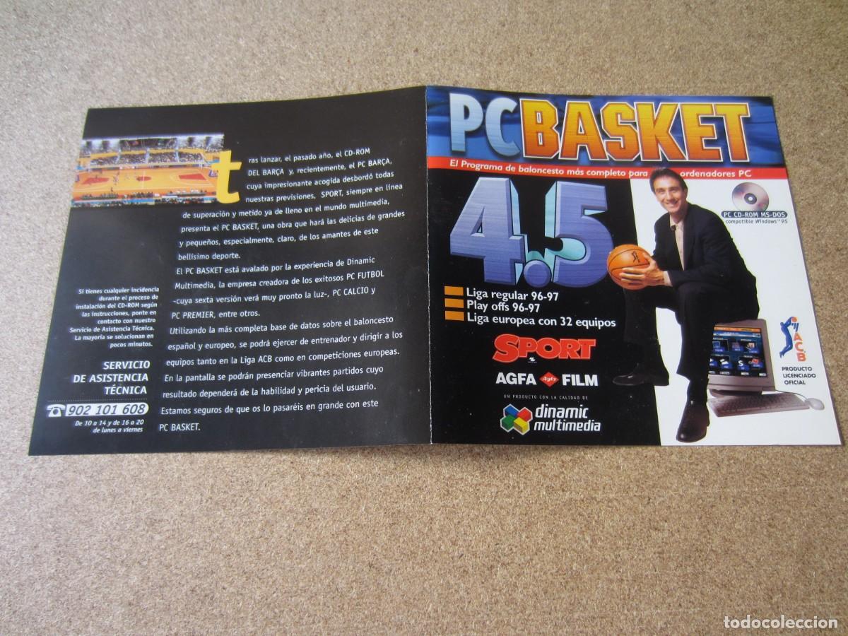 Videojuegos y consolas: PC Basket 4.5 (Dinamic Multimedia) (PC CD-ROM) - Foto 2