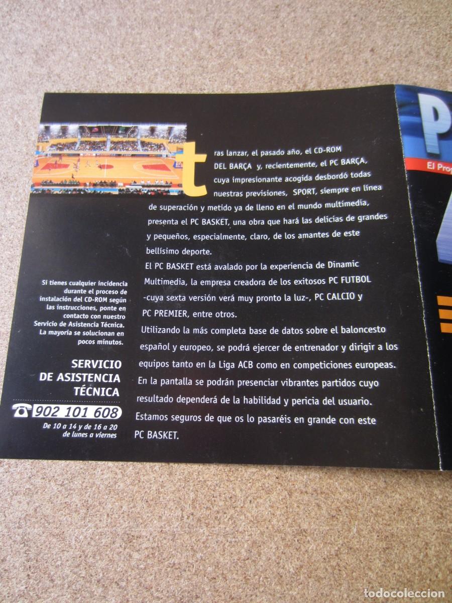 Videojuegos y consolas: PC Basket 4.5 (Dinamic Multimedia) (PC CD-ROM) - Foto 4