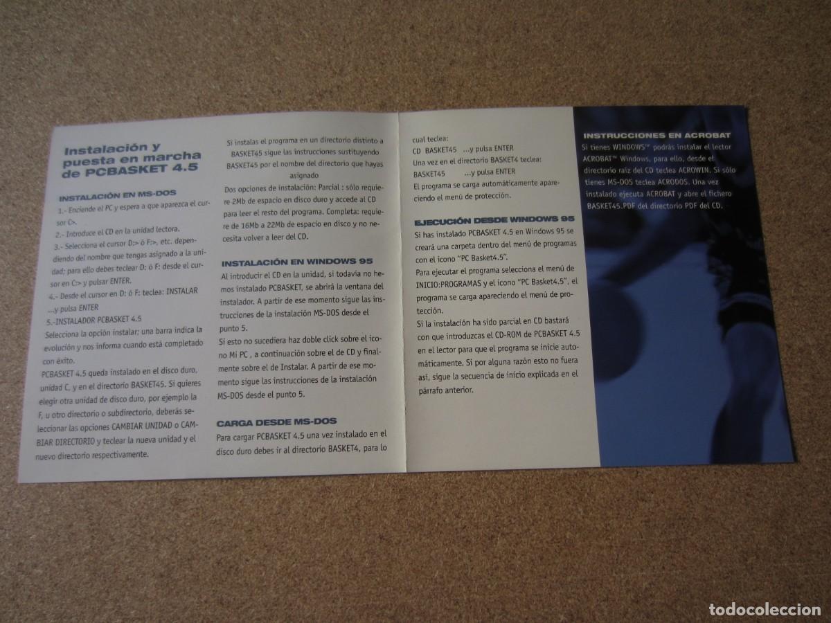 Videojuegos y consolas: PC Basket 4.5 (Dinamic Multimedia) (PC CD-ROM) - Foto 5
