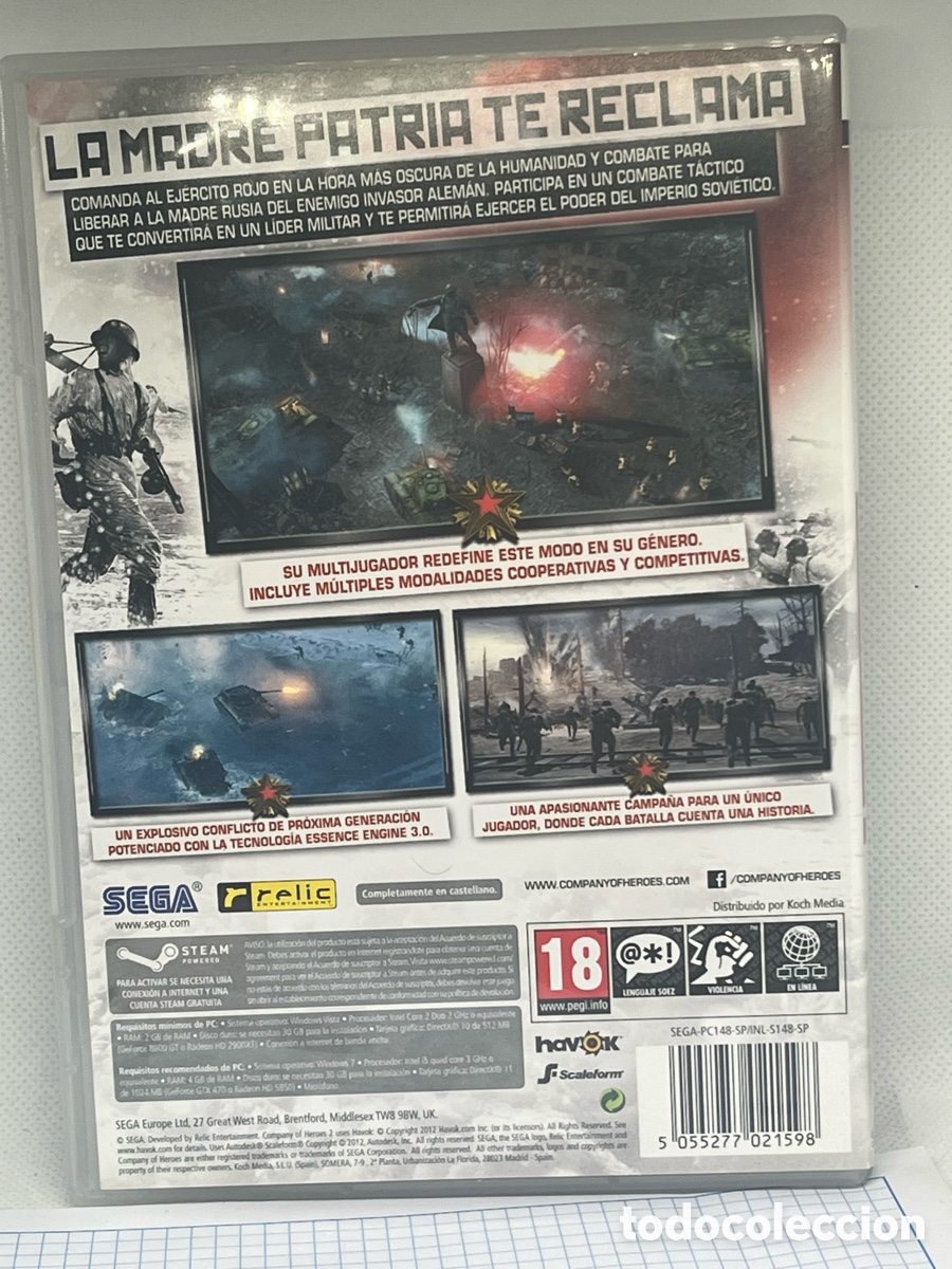 Videojuegos y consolas: COMPANY-H&Eacute;ROES 2 , JUEGO DE PC COMO NUEVO - Foto 2