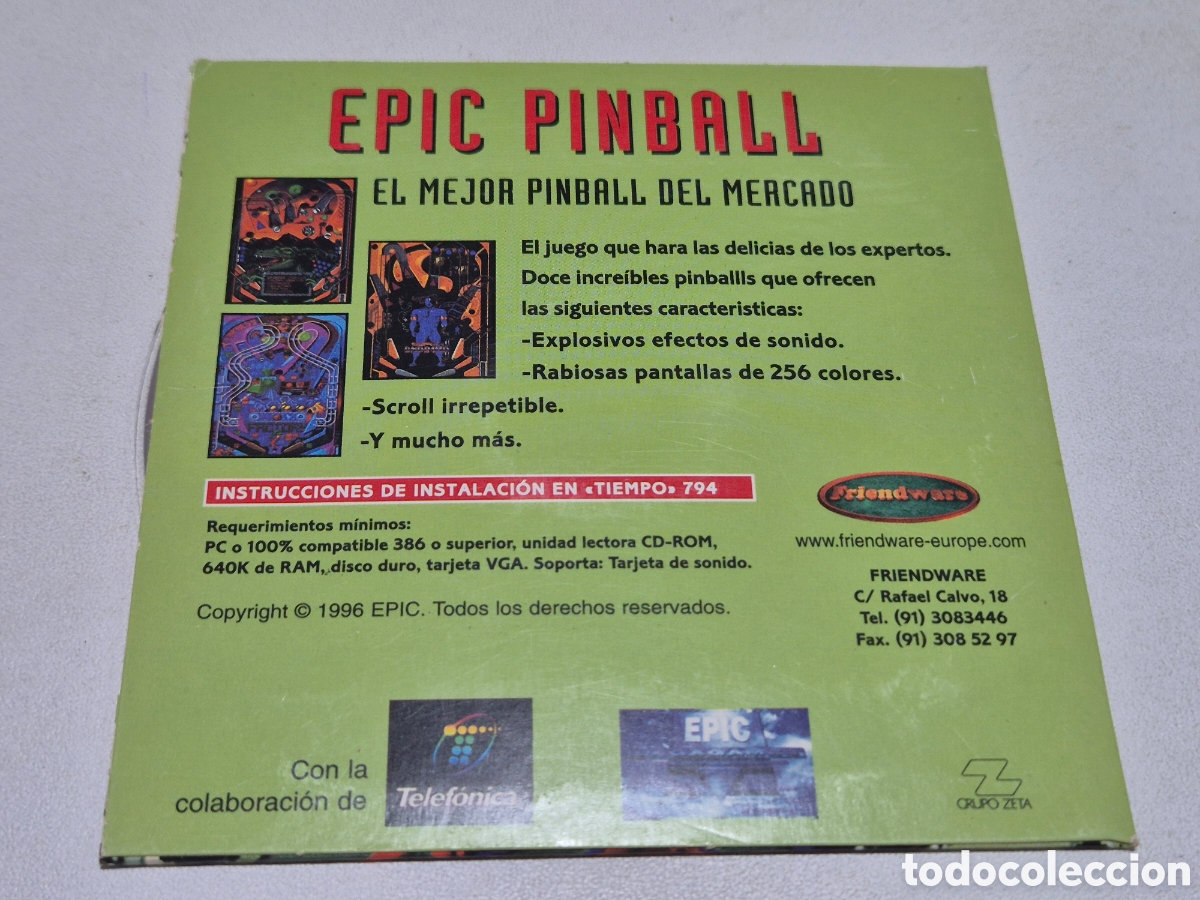 Videojuegos y consolas: Epic Pinball . Ordenador Pc - Foto 2