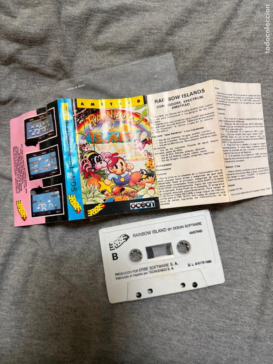 Videojuegos y consolas: Videojuego en caset ( RAINBOW ISLAND - Foto 2