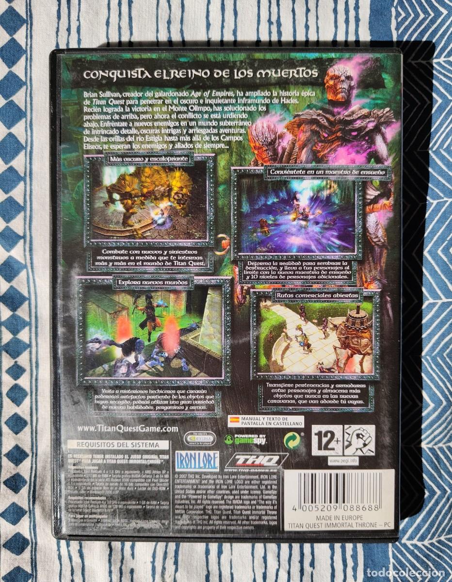 Videojuegos y consolas: Titan Quest Immortal Throne - Pc - Completo - Foto 2