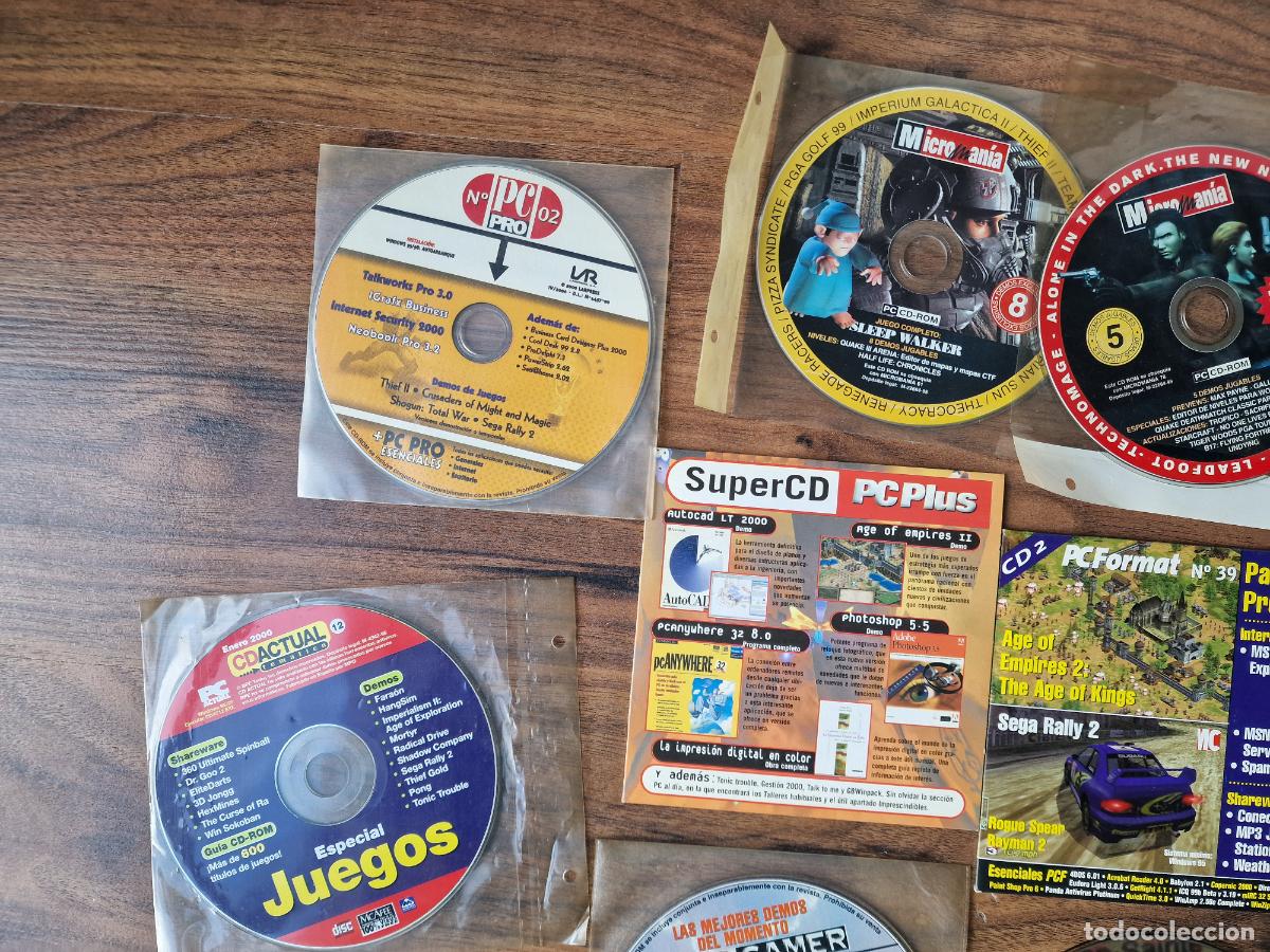 Videojuegos y consolas: LOTE CD ROMS DEMOS PC GAMES A&Ntilde;OS 2000 - Foto 2