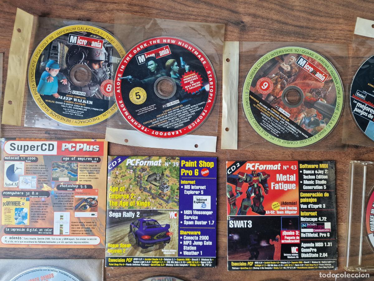 Videojuegos y consolas: LOTE CD ROMS DEMOS PC GAMES A&Ntilde;OS 2000 - Foto 3