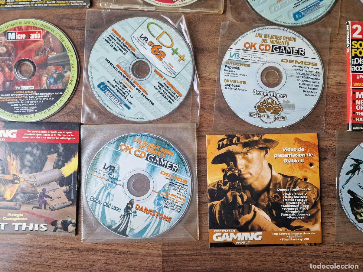 Videojuegos y consolas: LOTE CD ROMS DEMOS PC GAMES A&Ntilde;OS 2000 - Foto 8