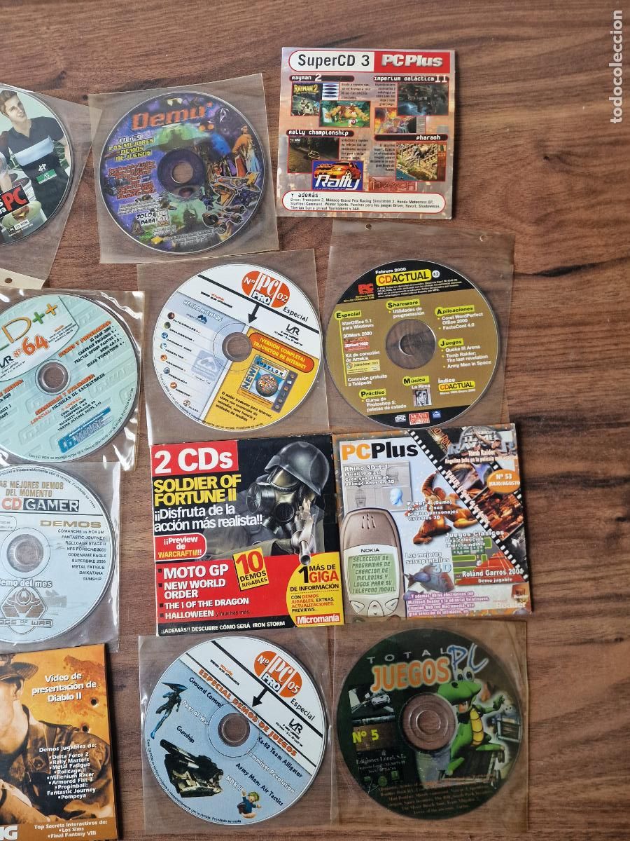 Videojuegos y consolas: LOTE CD ROMS DEMOS PC GAMES A&Ntilde;OS 2000 - Foto 13