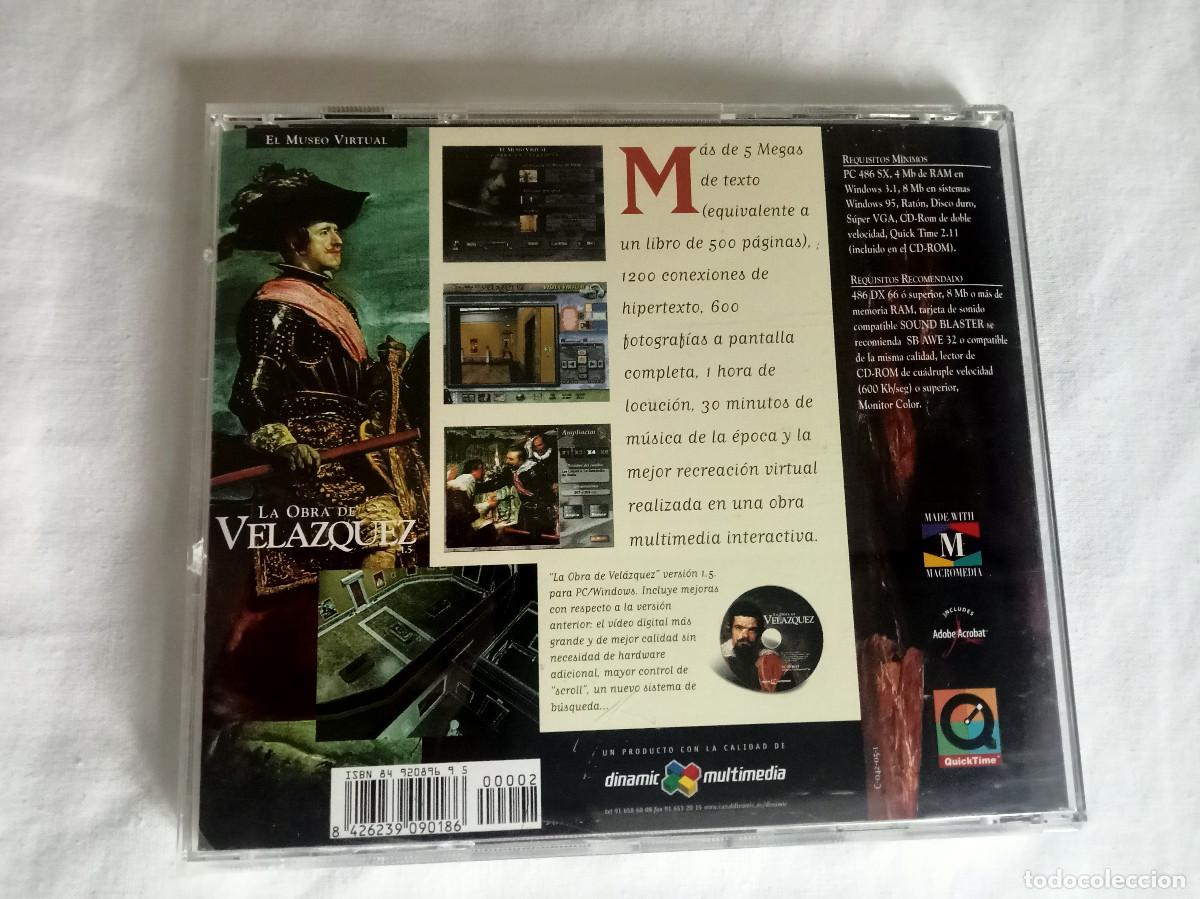 Videojuegos y consolas: El Museo Virtual Vel&aacute;zquez Museo del Prado Dinamic Multimedia CD-ROM - Foto 2