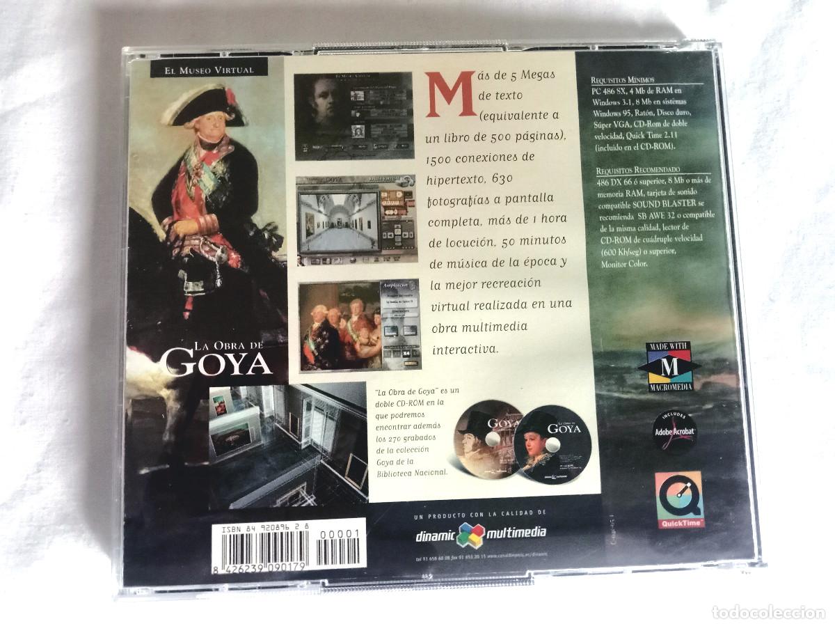 Videojuegos y consolas: El Museo Virtual Goya Dinamic Multimedia PC 2 CD-ROM - Foto 2
