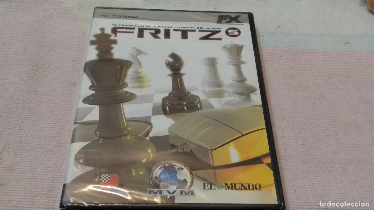 Videojuegos y consolas: FRITZ 5. EL PROGRAMA DE AJEDREZ CAMPE&Oacute;N DEL MUNDO. PC CD-ROM - NUEVO PRECINTADO - Foto 1