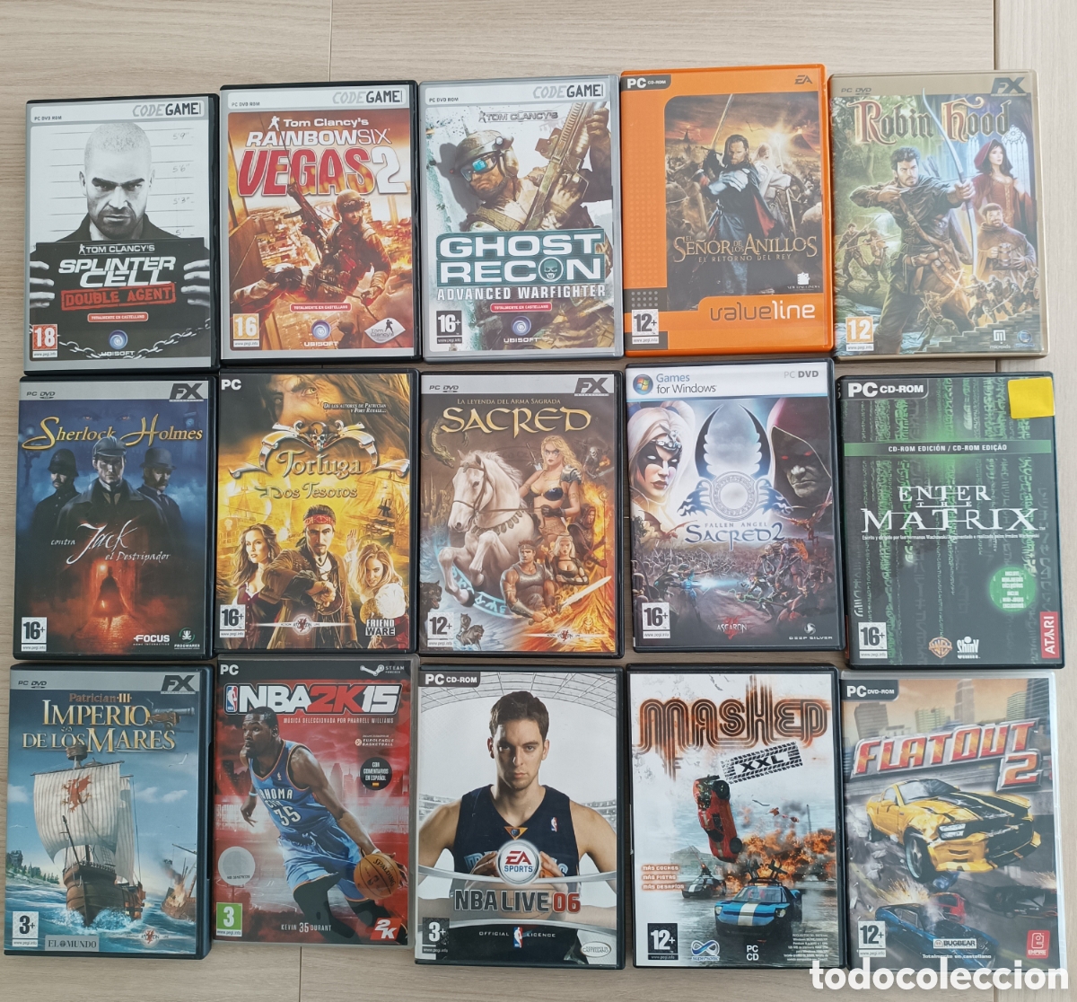 Videojuegos y consolas: Lote 15 Juegos PC Mac - Foto 1