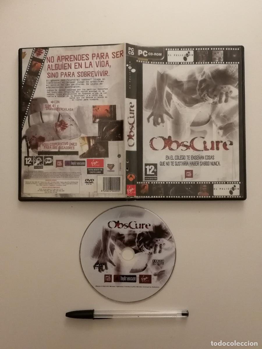 Videojuegos y consolas: JUEGO ORIGINAL - OBSCURE - JUEGO PC CD ROM - TERROR - Foto 1