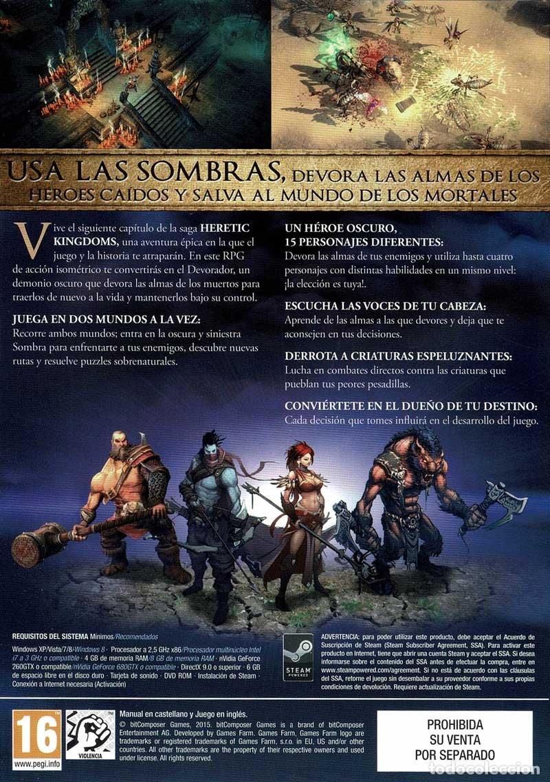 Videojuegos y consolas: Shadows. Heretic Kingdoms. PC - Foto 2