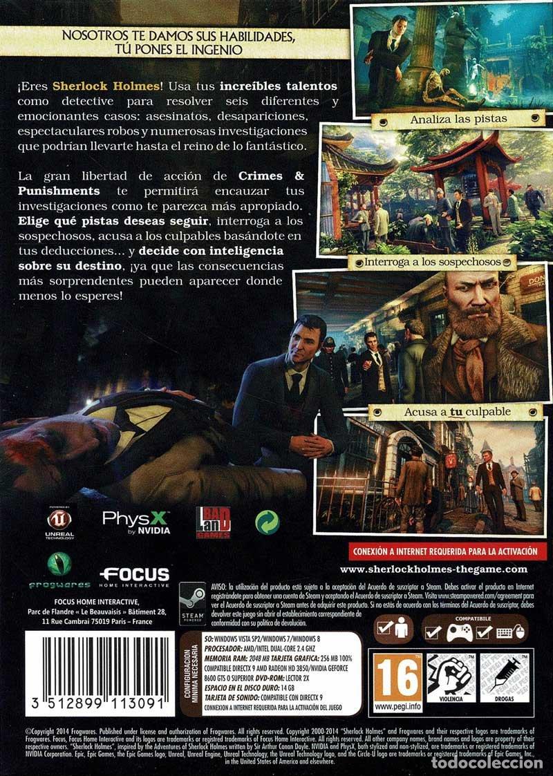 Videojuegos y consolas: Crimes & Punishments. Sherlock Holmes. PC - Foto 2