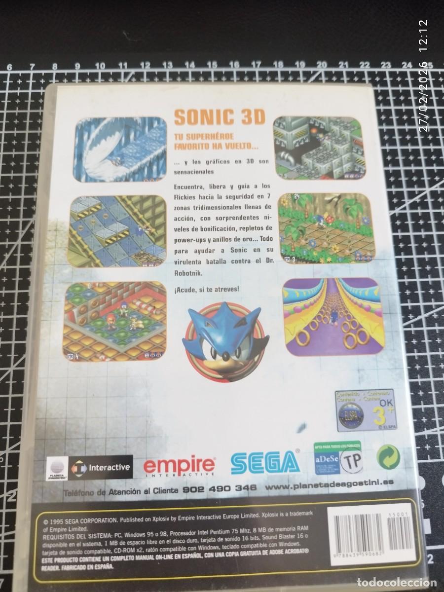 Videojuegos y consolas: Sonic 3D Flickies Island PC CD-ROM - Foto 2
