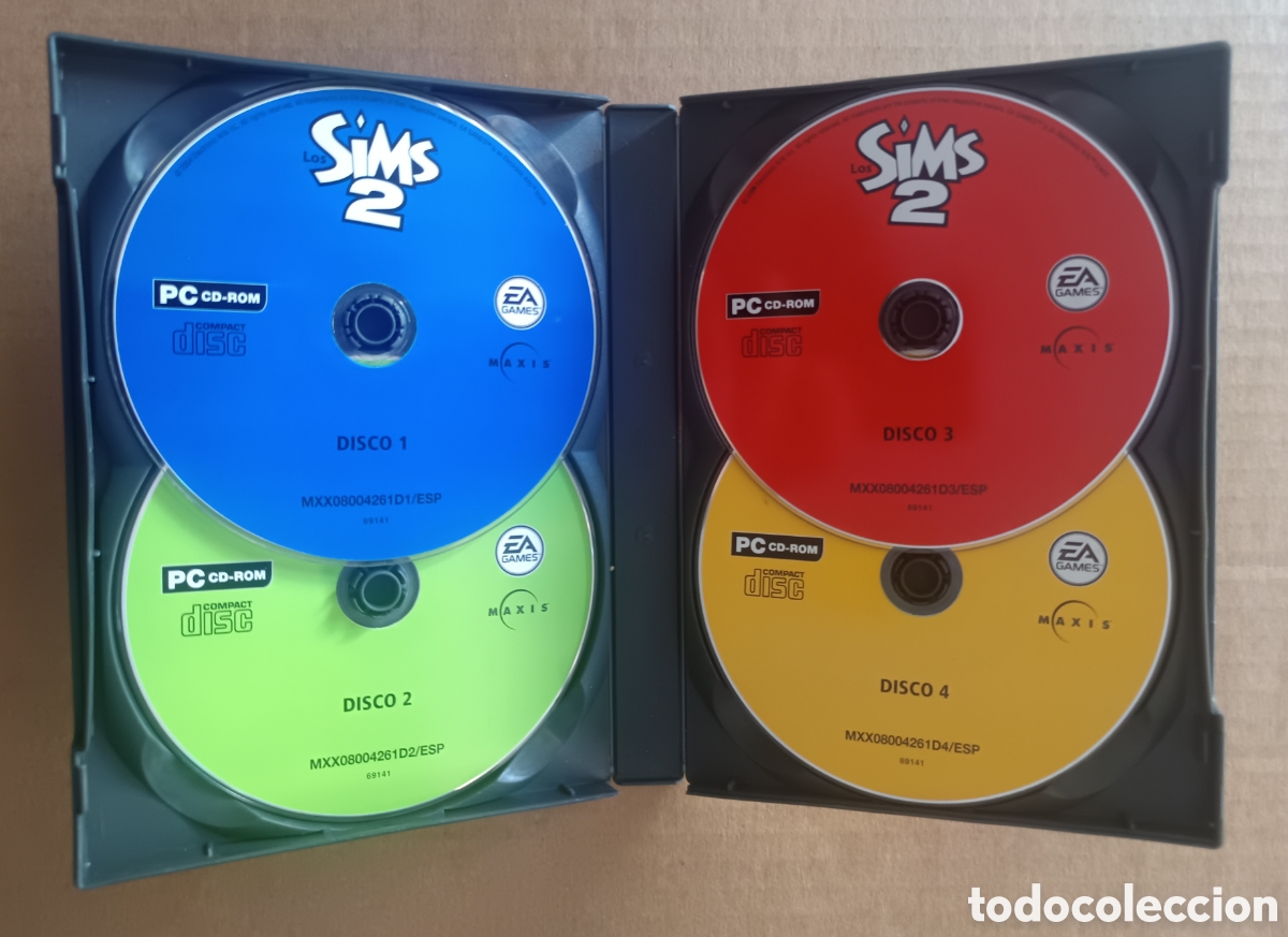Videojuegos y consolas: Juego PC CD-Rom Los Sims 2 (Electronic Arts, 2004). 4 discos y manual. - Foto 3