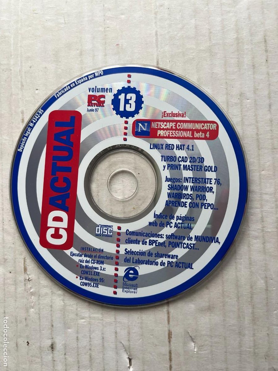Videojuegos y consolas: CD ACTUAL 13 - PC CD ROM KREATEN - Foto 1