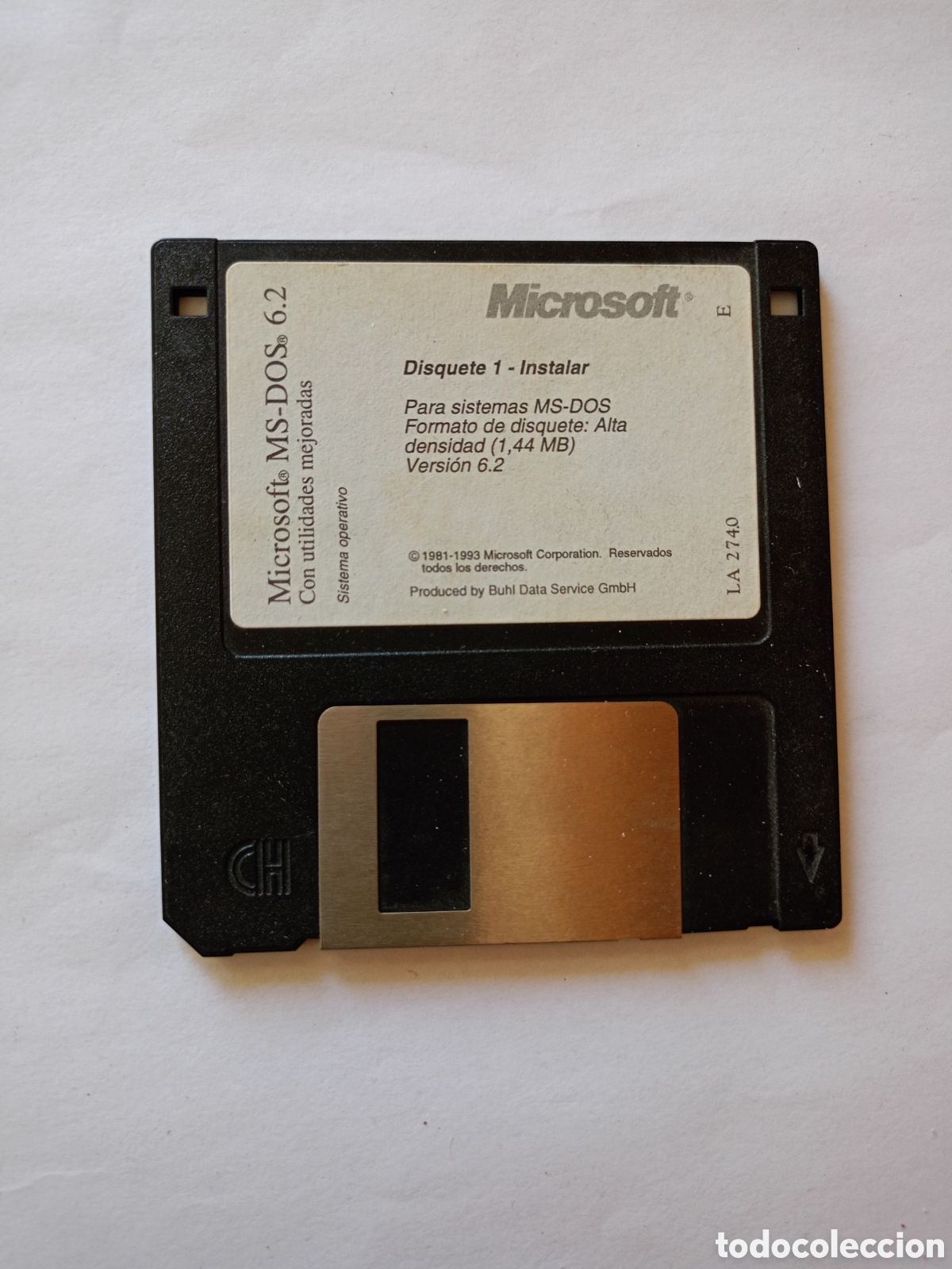 Videojuegos y consolas: Antiguo Disquete 1 instalar Microsoft ms-dos 6.2 - Foto 1