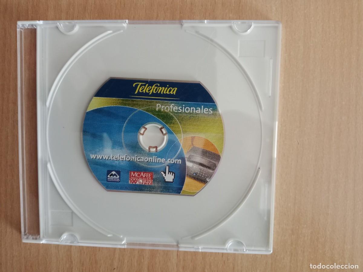 Videojuegos y consolas: TELEF&Oacute;NICA PROFESIONALES - PC CD ROM - FORMA SEGMENTO CIRCULAR DOBLE- RARO - A&Ntilde;O 2002. - Foto 2