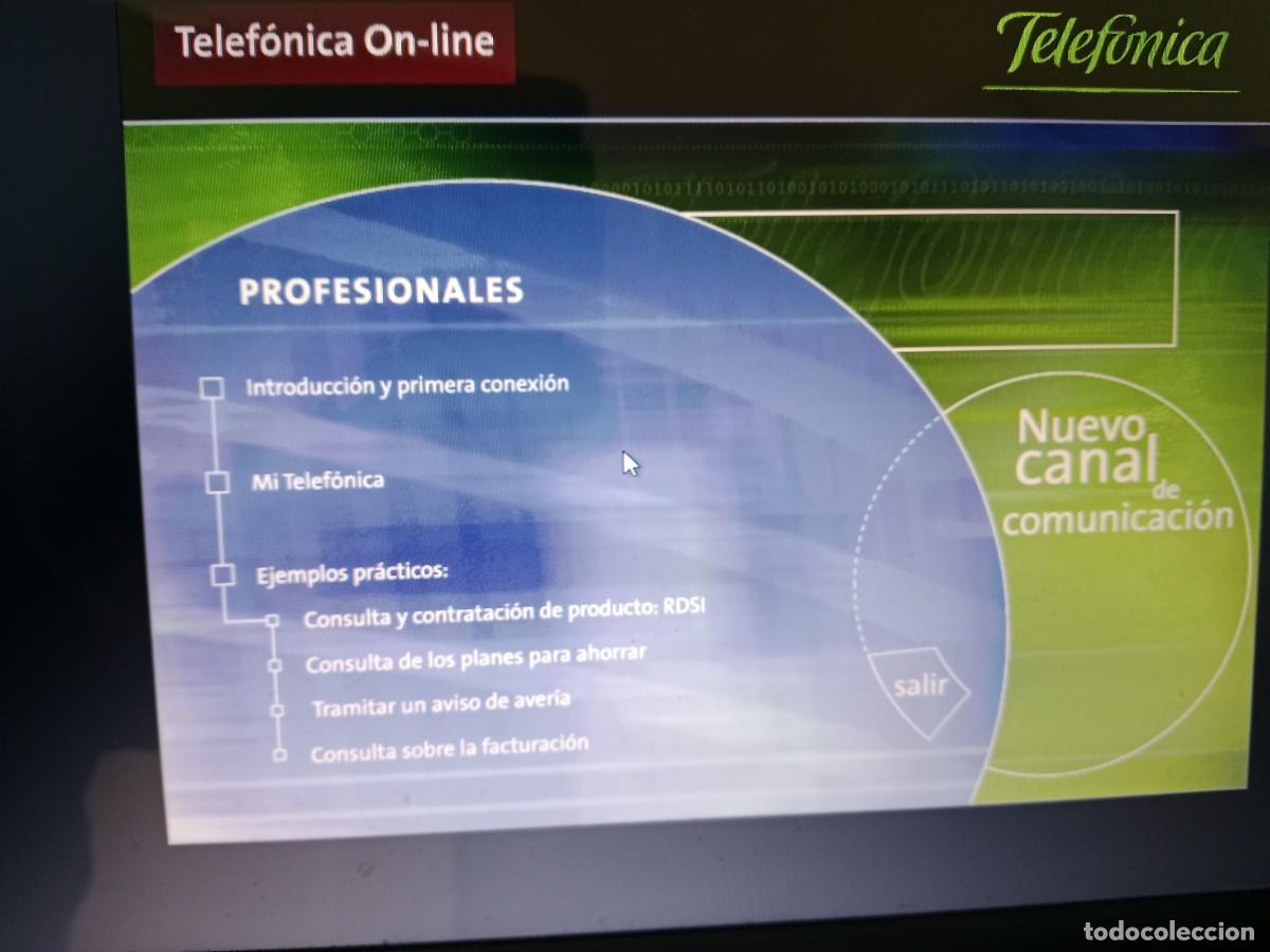 Videojuegos y consolas: TELEF&Oacute;NICA PROFESIONALES - PC CD ROM - FORMA SEGMENTO CIRCULAR DOBLE- RARO - A&Ntilde;O 2002. - Foto 4