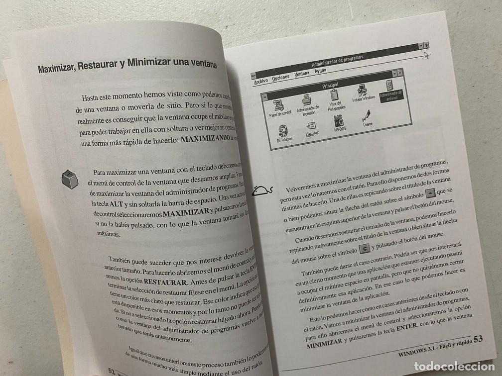 Videojuegos y consolas: WINDOWS 3.1 F&Aacute;CIL Y R&Aacute;PIDO - MANUAL DE SOFTWARE INFORM&Aacute;TICA - Foto 6