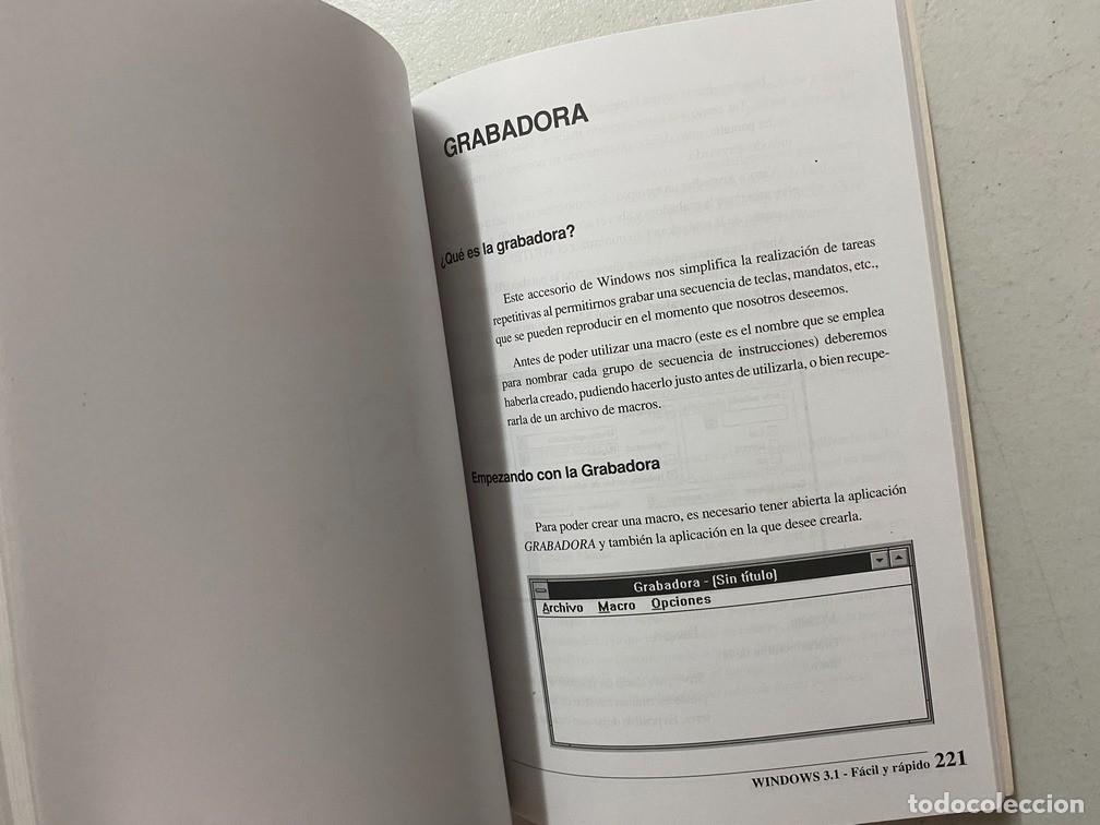 Videojuegos y consolas: WINDOWS 3.1 F&Aacute;CIL Y R&Aacute;PIDO - MANUAL DE SOFTWARE INFORM&Aacute;TICA - Foto 7