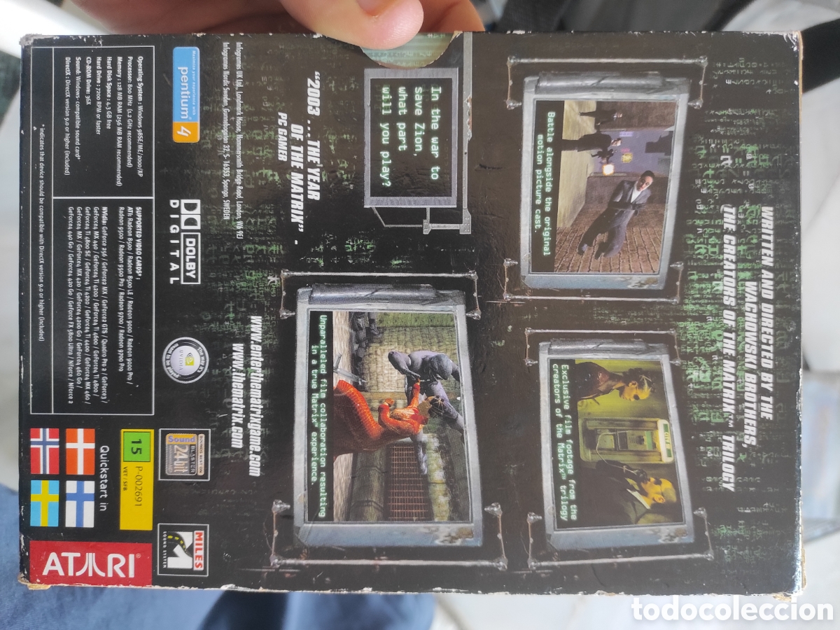 Videojuegos y consolas: PC CD-ROM ENTER THE MATRIX ATARI (PEDIDO MINIMO 10&euro;) - Foto 2