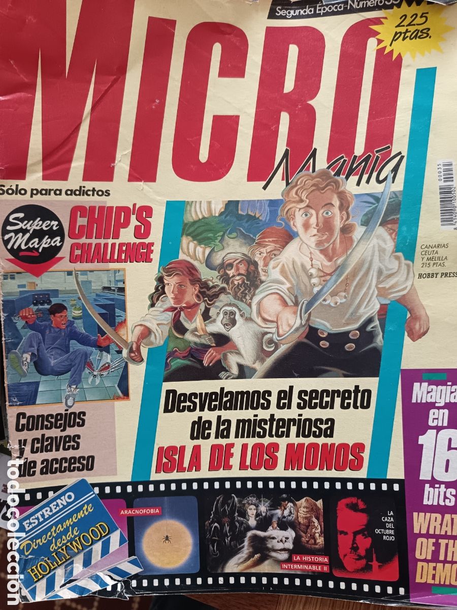 Videojuegos y Consolas: MICROMANIA 35 de 1991 (PC/SEGA/NES) MONKEY ISLAND, GREMLINS, SUPER MARIO BROS 2, ZONA 0, NAVY SEALS