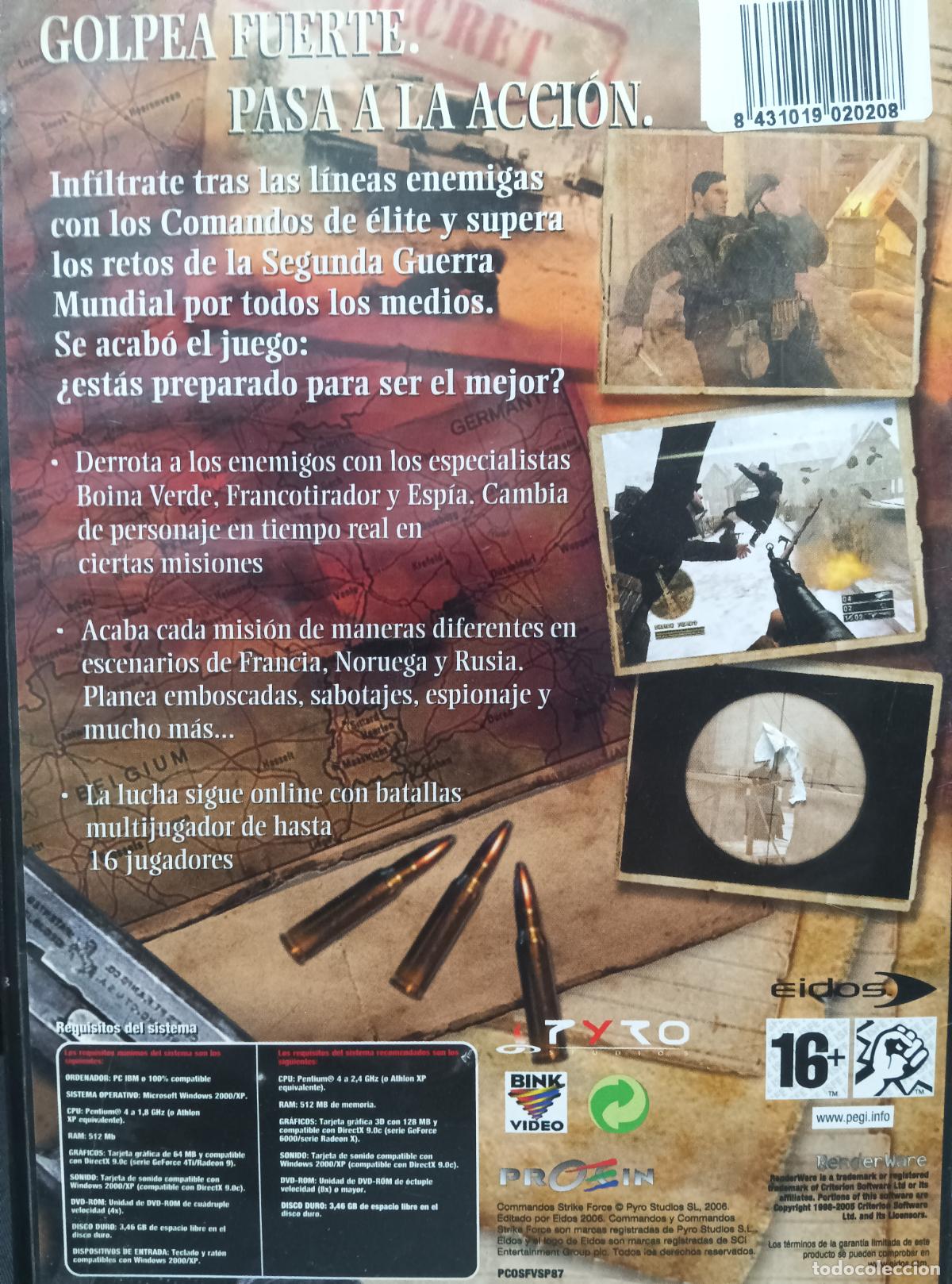 Videojuegos y consolas: COMMANDOS Strike Force. PC DVD. - Foto 2