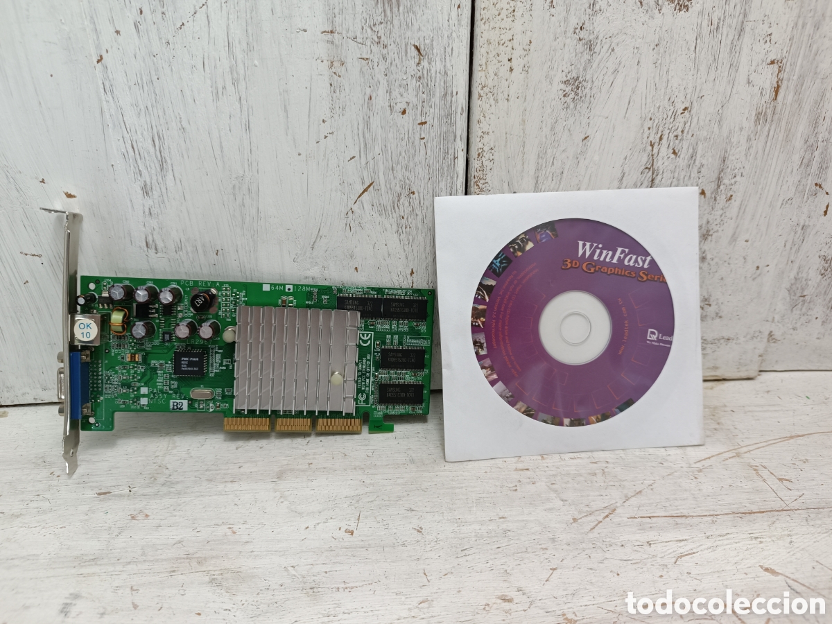 Videojuegos y consolas: Leadtek WinFast A340 AGP 8X | Nvidia GeForce FX 5200 128MB + CD - Foto 2