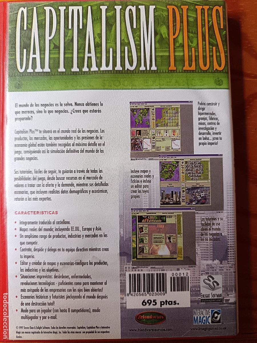 Videojuegos y consolas: CAPITALISM PLUS. Juego PC. - Foto 3