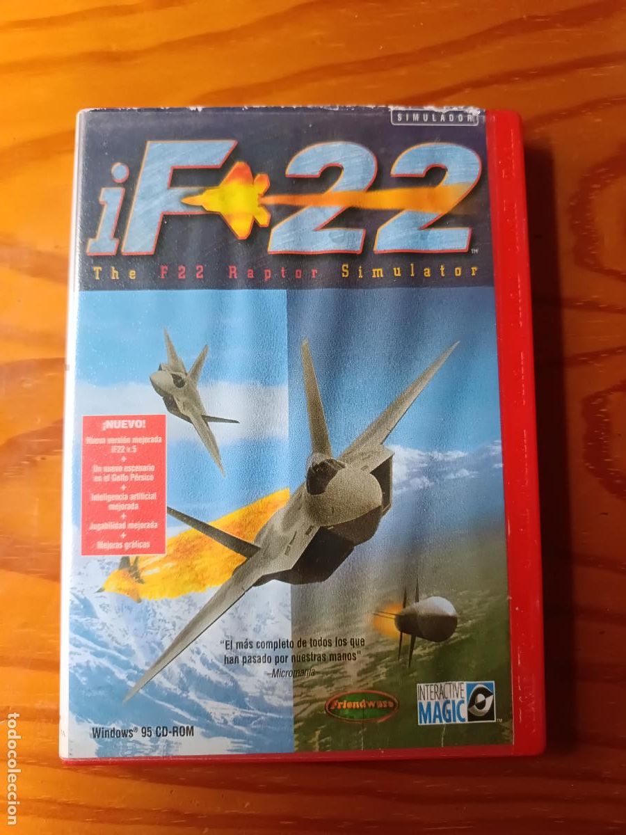 Videojuegos y consolas: iF-22 RAPTOR. Juego PC. - Foto 1