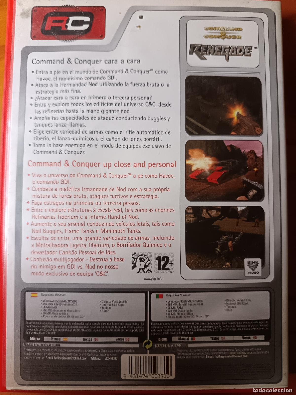 Videojuegos y consolas: COMMAND & CONQUER, RENEGADE. Juego PC. - Foto 3