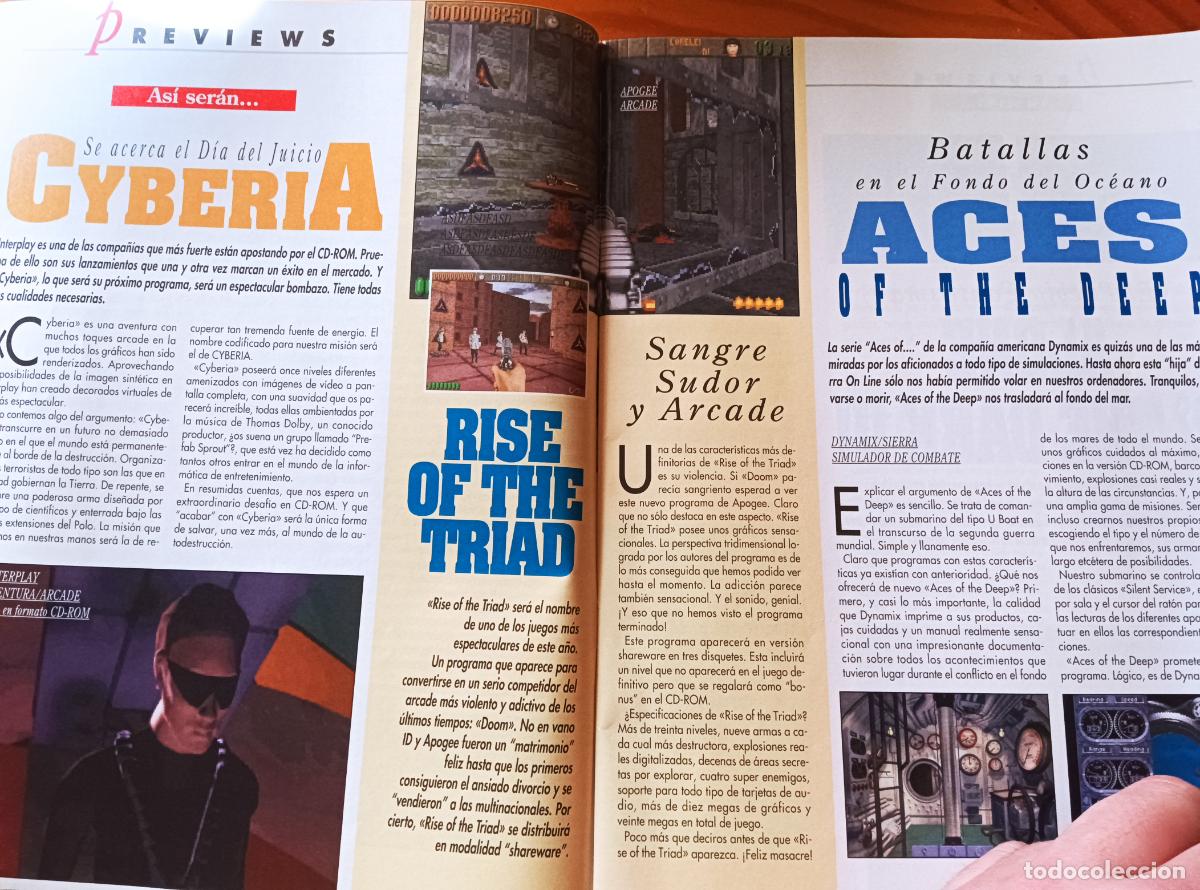 Videojuegos y consolas: PCMANIA 28 de 1995 ARTIC MOVES, ALADDIN, MAGIC CARPET, CREATURE SHOCK, WING COMMANDER, COLONIZATION - Foto 6