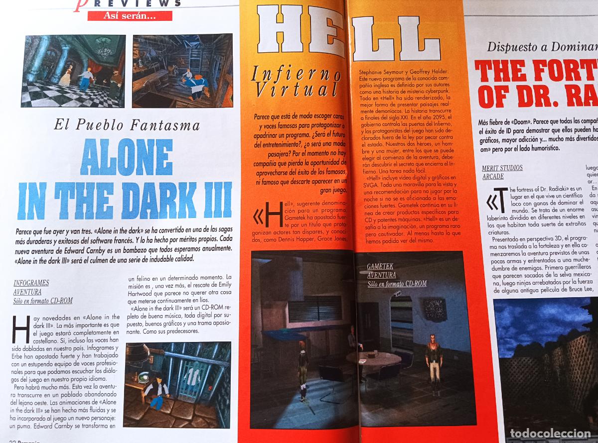 Videojuegos y consolas: PCMANIA 28 de 1995 ARTIC MOVES, ALADDIN, MAGIC CARPET, CREATURE SHOCK, WING COMMANDER, COLONIZATION - Foto 7